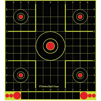 Мишень самоклеящаяся осыпающаяся STALKER, квадратная, 30.5х30.5 см, 25 штук